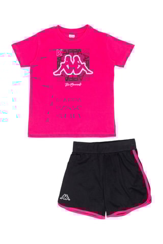 T-shirts e calções - Branco, preto e rosa