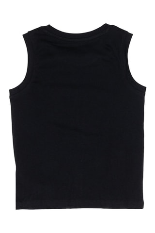 Camisola de alças Preto - Preto e laranja