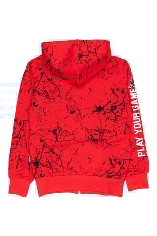 Conjunto sweat com capuz e calças de treino - Vermelho e azul