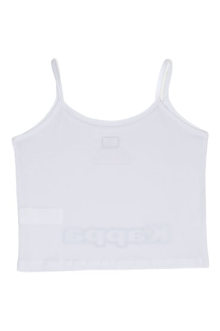 Camisola de alças - Branco e rosa