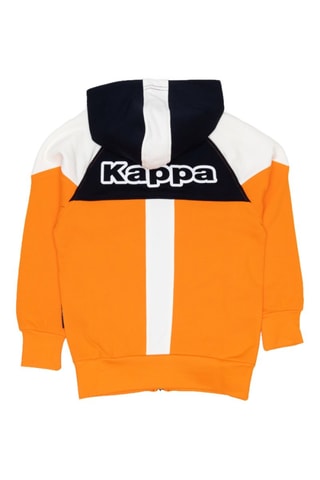 Conjunto sweat com capuz e calças de treino - Preto e laranja