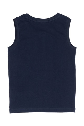 Camisola de alças - Branco e azul