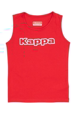 Camiseta de tirantes y short  - Blanco, negro y rojo