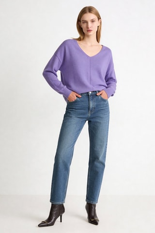 Pull en cachemire Thelmina - Mauve