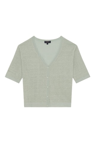 Gilet en lin Milly - Vert clair