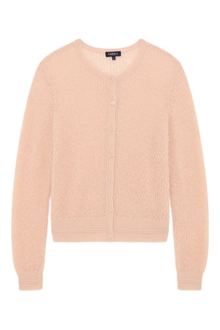 Gilet en alpaga et laine Jade - Saumon