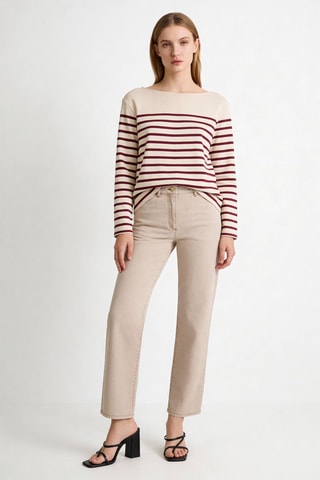 Pantalon droit Patsy - Taupe