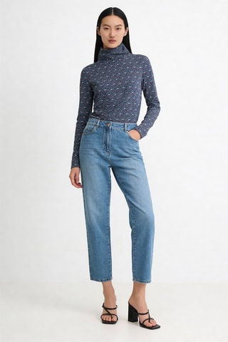 Jean droit 7/8 Poppy - Bleu