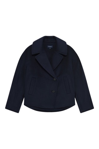 Manteau en laine Gaia - Bleu marine