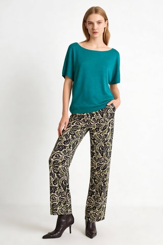 Top en lin Mila - Vert émeraude