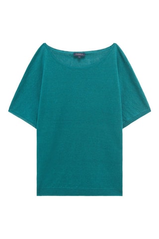 Top en lin Mila - Vert émeraude