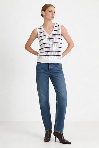 Top Karen - Blanc et noir