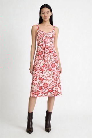 Robe droite Ritzilon - Ivoire et bordeaux