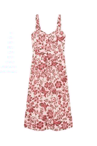 Robe droite Ritzilon - Ivoire et bordeaux