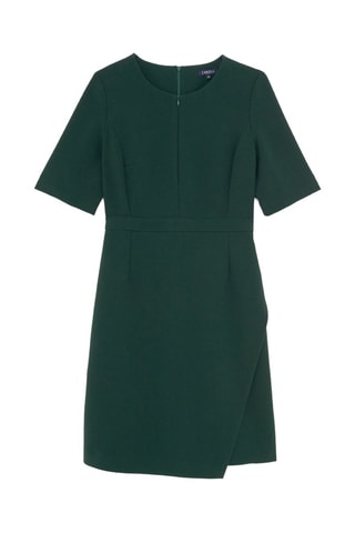 Robe portefeuille Mina - Vert foncé