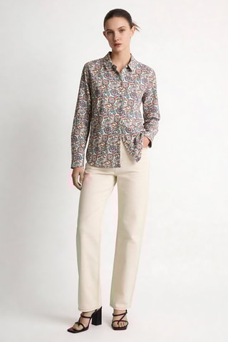 Chemisier droit Jessica - Ecru