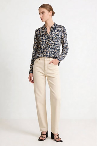 Chemisier droit Lovely - Bleu marine