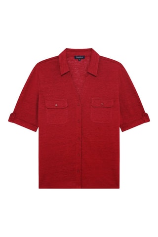 Chemisier en lin Estela - Bordeaux