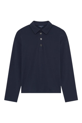 Polo droit Derricka - Bleu marine