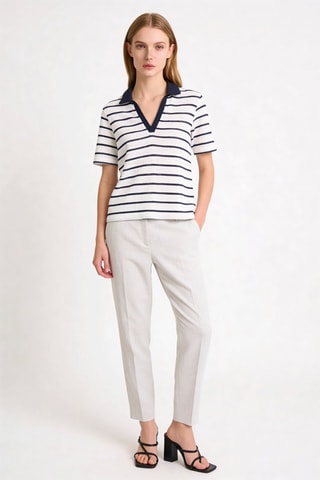 T-shirt Teline - Bleu marine et blanc