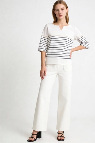 T-shirt droit Olympia - Ivoire