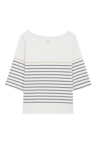 T-shirt droit Olympia - Ivoire