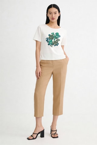 T-shirt Dalia - Blanc et vert