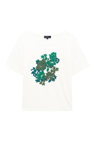 T-shirt Dalia - Blanc et vert