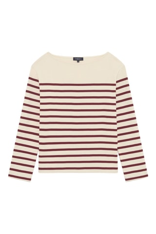 T-shirt Cassandre - Bordeaux et beige