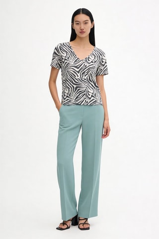 T-shirt droit en lin Mario - Gris foncé