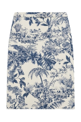 Jupe droite Johan - Bleu marine