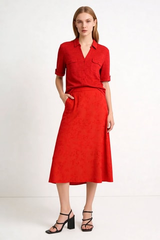 Jupe longue Diana - Rouge