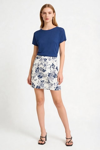 Jupe droite Joude - Ivoire