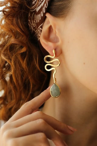 Oorbellen - Aquamarijnen