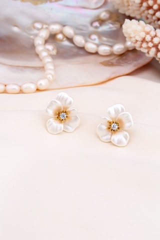 Oorbellen - Parelmoer