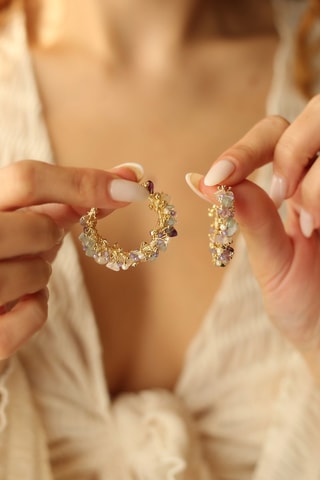 Creolen - Amethisten