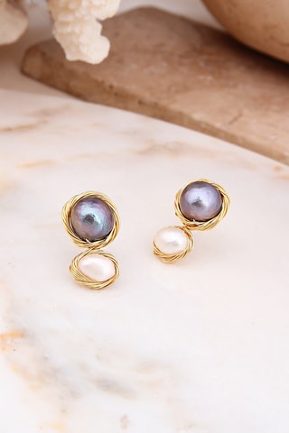 Oorbellen - Parelmoer en Cultivéparels