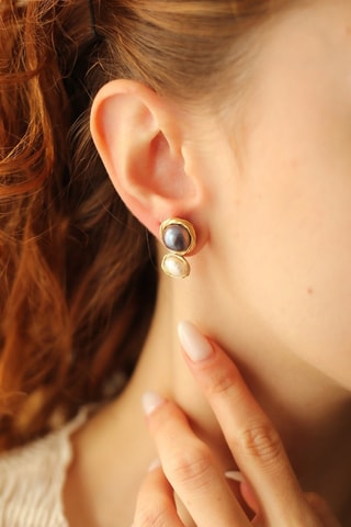 Oorbellen - Parelmoer en Cultivéparels