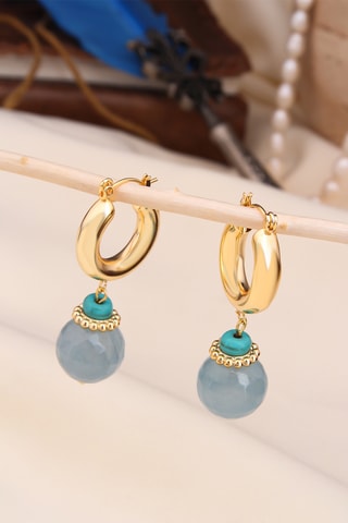 Creolen - Aquamarijn