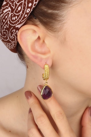 Oorbellen - Amethisten 