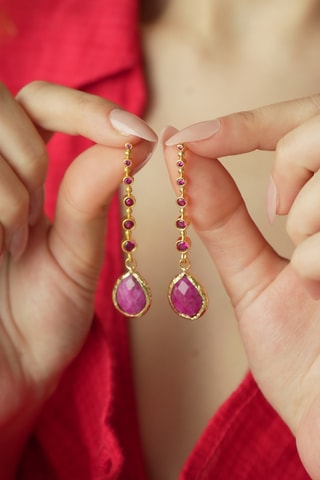 Oorbellen - Agaten en Zirkonia’s