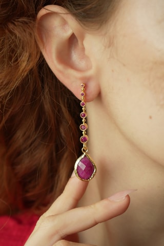 Oorbellen - Agaten en Zirkonia’s