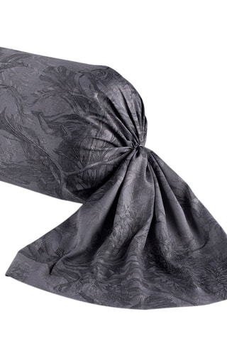 Taie de traversin en satin de coton 80 fils/cm² Jardin Botanique - Anthracite
