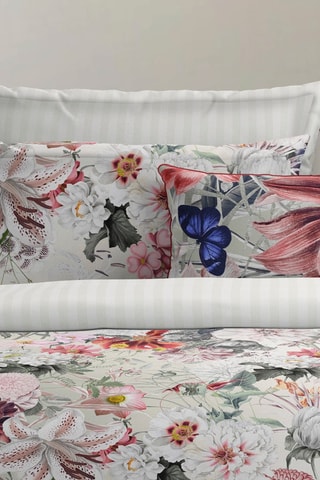 Taie de traversin en satin de coton 80 fils/cm² Uni - Vert d'eau