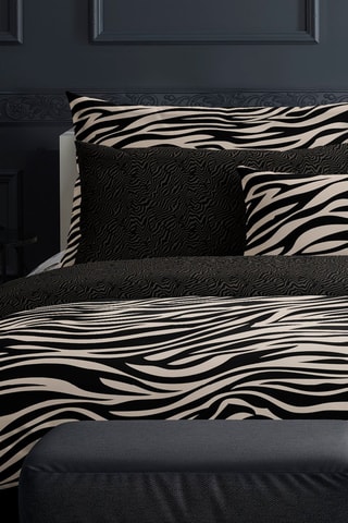 Drap-housse en satin de coton 80 fils/cm² Cebra - Marron