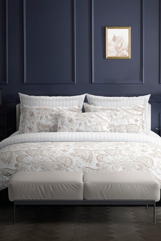 2 taies d'oreiller en satin de coton 79 fils/cm²  Indienne - Taupe