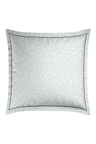 2 taies d'oreiller en satin de coton 79 fils/cm² Erodium - Blanc