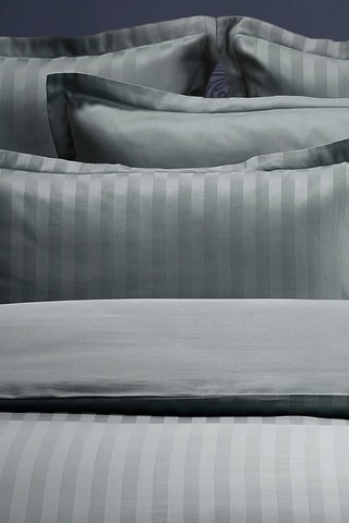 2 taies d'oreiller en satin de coton 79 fils/cm² Dobby - Gris