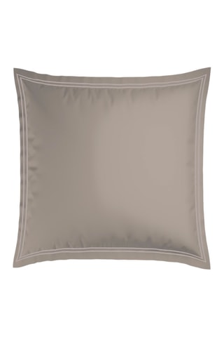 2 taies d'oreiller en satin de coton 80 fils/cm² Paris - Taupe