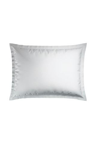 2 taies d'oreiller en satin de coton 79 fils/cm² Dobby - Blanc